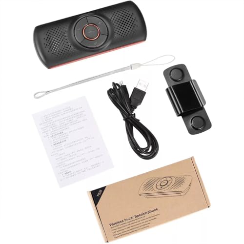 Reproductor de música para coche Bluetooth con manos libres y memoria de apagado color naranja 5
