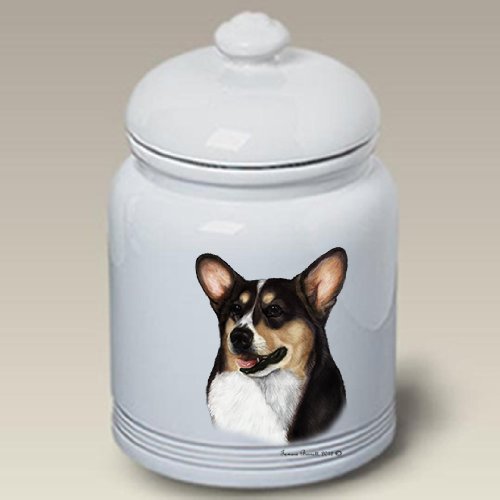 Corgi Pembroke Welsh Tri - Tamara Burnett Treat Jars