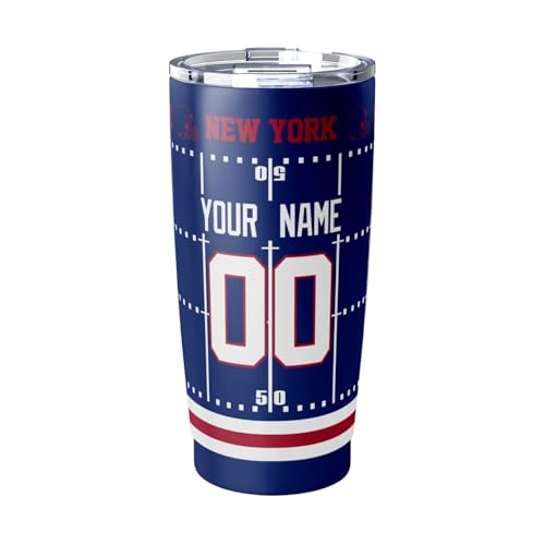 Image of ANTKING New York Tumbler 20 oz Travel Coffee Cup for Men Women Boy Custom Name Number Gifts