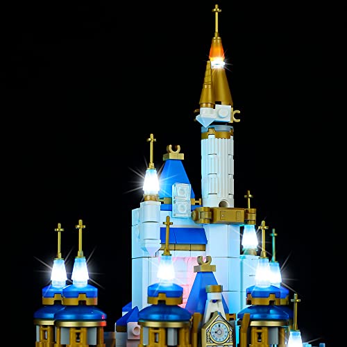 Kyglaring LED Lighting Kit Only Light Set Designed for Lego Disney Mini Disney Castle 40478 Building Set - Not Include The Model - Thumbnail 6