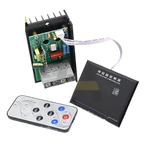 Regulador de voltaje digital AC 220V 10000W scr control de velocidad termostato atenuador 7