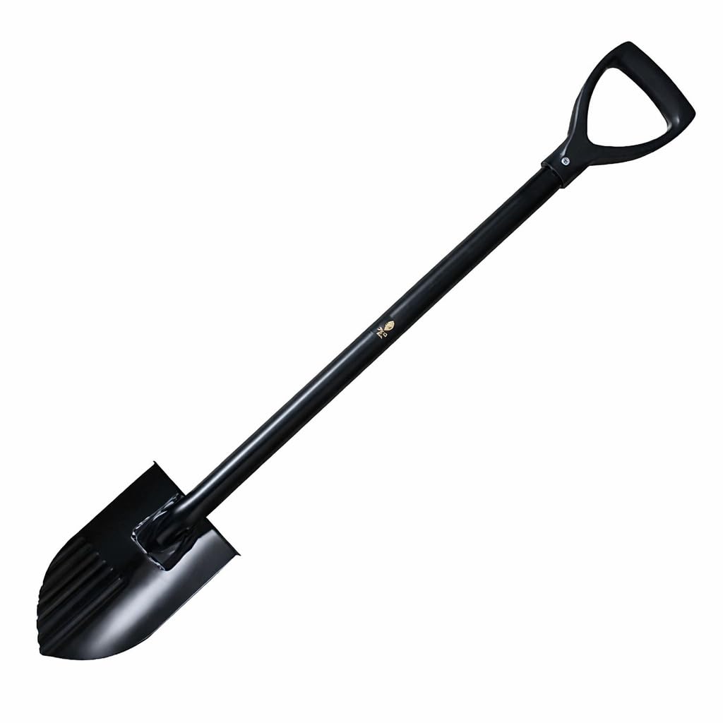 Pala Vanga in Acciaio, Black Ada Multiuso, Nero, Lama Scarificatore, Ideale per Metal Detector, Camping, Giardino e Neve, Cerca Metalli Oro Argento, Lunghezza 83 CM