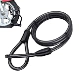 Cerradura de seguridad para equipaje con revestimiento, cable de seguridad para bicicletas | Cable de seguridad antirrobo para bicicletas...