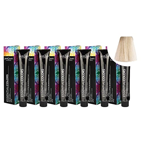 PostQuam - Pack de 6 Tintes de Peluqueria Profesional de Elevado Poder Cubriente | Tinte Permanente 100% Cobertura de Canas Garantiza Color Natural Uniforme y Duradero - Más de 90 Colores Disponibles