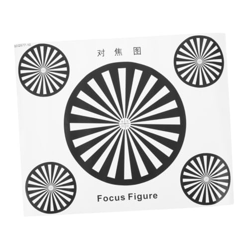 Camera Focus Test Chart Black Self-Adhesive Paper Calibration Card