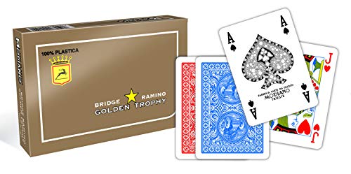 Modiano 300454 Jeu de Cartes Rami Golden Trophy