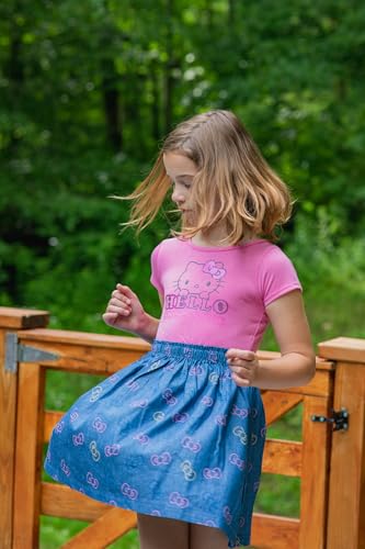 Vestido de Hello Kitty para niña pequeña y ropa casual infantil de algodón 5