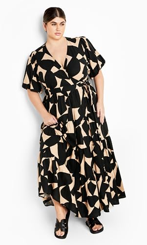 Image of City Chic Plus Size Dress, Jezebel Maxi Dress