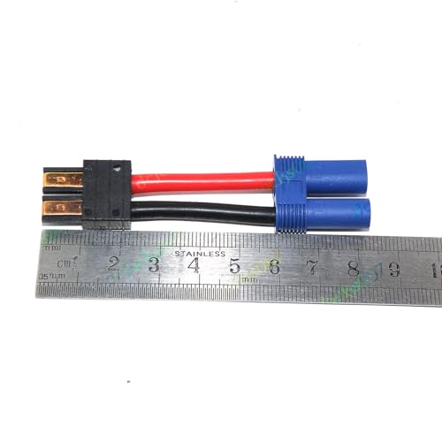 Adaptador High Current EC5 IC5 Hembra a Traxxas TRX Macho 12AWG miniatura 2