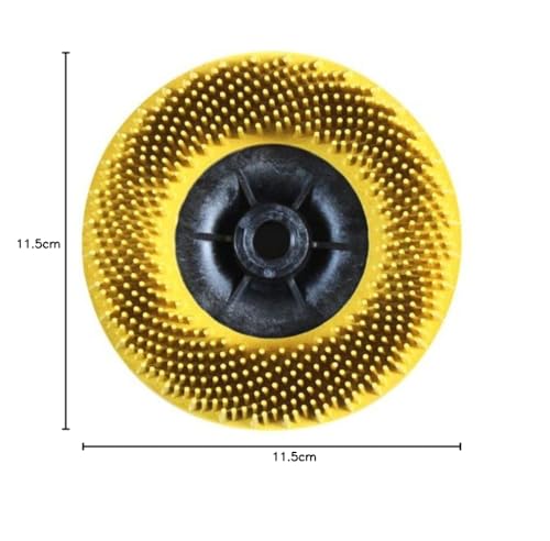 3M Bristle Disc Hochleistungsscheibe 115mm M14 - grün/gelb/weiß - verschiedene Körnung/Farben, Farbe/Körnung:K. 80 - gelb