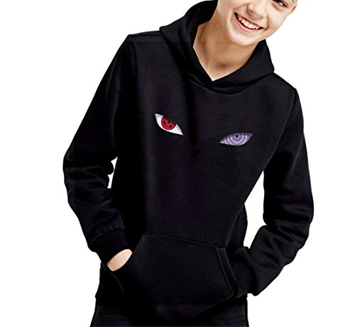 Sudadera de NIÑOS Naruto Manga Anime Shuriken Sasuke Kakashi 006 9-11 años
