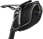 ROCKBROS Bike Seat Bag, Bicycle Saddle Bag Under Seat 3D Shell Cycling Seat Pack for Mountain Road Bikes Black