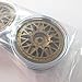 Tamiya 300050548 Rims Porsche Taisan, 26 mm (2), Chrome/Gold