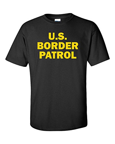 Jacted Up Tees US Border Patrol Men's T-Shirt - XL Black (945)