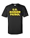 Jacted Up Tees US Border Patrol Men's T-Shirt - XL Black (945)