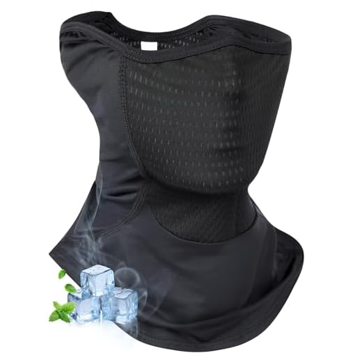 Kiiwah Cache Cou Respirant pour Homme et Femme, Coupe-Vent Moto Écharpe Tour de Cou Anti-UV Multifonction Bandana Élastique pour Sport Pêche Cyclisme Randonnée Course à Pied