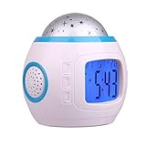 Star Sky Night Lighting Lamp, Rotation Night Projection for Children Kids Bedroom，Music Player With Nature Sounds Auto Shut Off And Volume Control