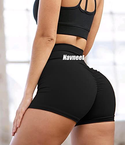 Navneet Women Gym Shorts Ruched Butt Booty Shorts High Waist Running Sports Shorts Workout Yoga Shorts Shorts - Image 3