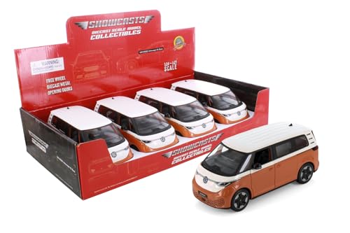 Modelo a escala 1:24 Volkswagen ID. Buzz 2023 naranja miniatura 1