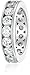 Amazon Essentials Platinum-Plated Sterling Silver Infinite Elements Cubic Zirconia Channel Set All-Around Band Ring (3 cttw), Size 5, (previously Amazon Collection)