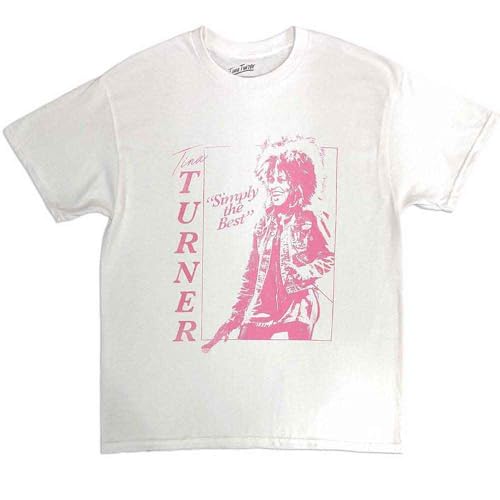 T-Shirt Tina Turner The Best Vêtement Rock Blanc Adulte Taille M Musique