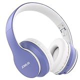 Picture of JOMILIN B9 Wireless Headphones Over-Ear, 60 Hours Playtime Lightweight Folding Hi-fi Stereo Bass Bluetooth Headset with Mic, Volume Control Headphones for iPad/Travel/Tablet/PC (Purple)