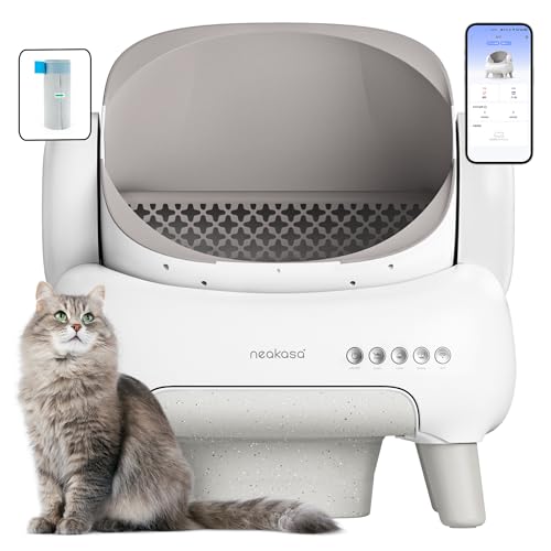 Neakasa M1 Open-Top Self Cleaning Cat Litter Box, Automatic Cat Litter Box with APP Control, Odor-Free Waste Disposal Includes Trash Bags M1 cat litter box