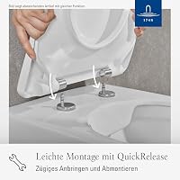 Villeroy & Boch O.novo WC-Sitz, mit SoftClose, D-Form – Weiß Alpin – Ansicht 3