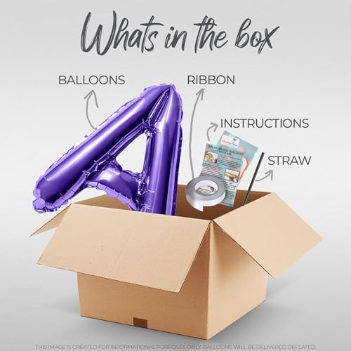 Image of Letter Balloons - LAST SPLASH 16 inch Inch Alphabet Letters Foil Mylar Balloon Bachelorette or Bachelor Party Banner (Purple)