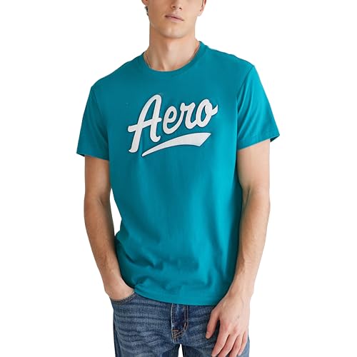 AEROPOSTALE Men's Script Logo Short Sleeve Tee2