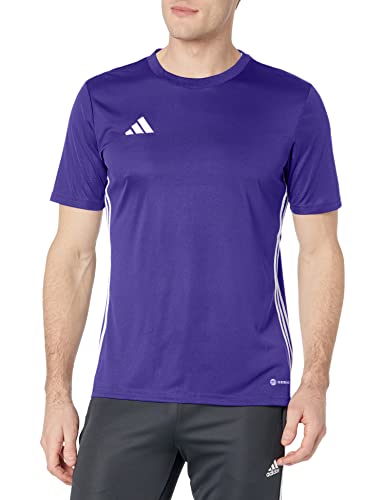 adidas Camiseta para hombre Equipo 23, Team Collegiate Morado/Blanco, Larg