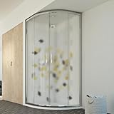 Made in Italy Cabine Douche 90x90 H198 cm Demi-circulaire Opaque mod. Evolution