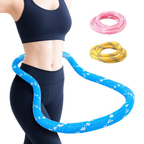 フラフープ ソフト ダイエット用 ソフトフラフープ フィットネス シェイプアップ 有酸素運動 PVC ソフトスプリングフラフープ (布タイプ・ブルー)