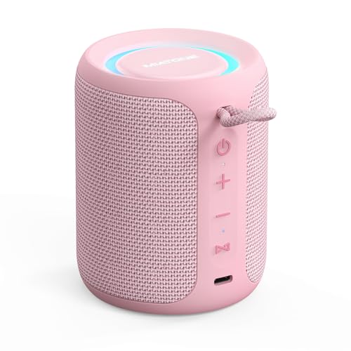 MIATONE Bluetooth スピーカー 360°サウンド IPX7防水 ワイヤレス お風呂 ブルートゥース スピーカー デュアルパッシブラジエーター スマホ パソコン pc テレビ 車載【TWS機能/AUX 接続/マイク内蔵/12時間連続再生】Type-C接続