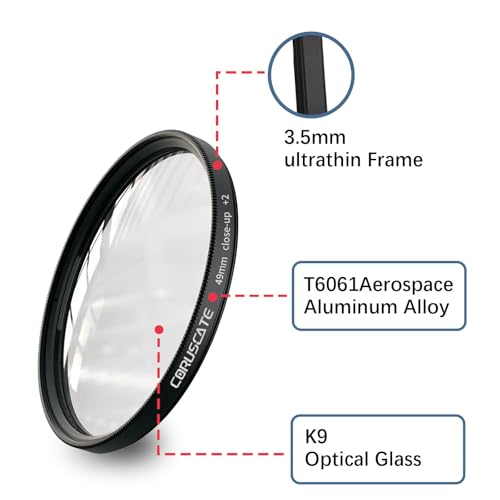 Filtre macro 49mm objectif photo pack de 4 bonnettes gros plan +10 - 3