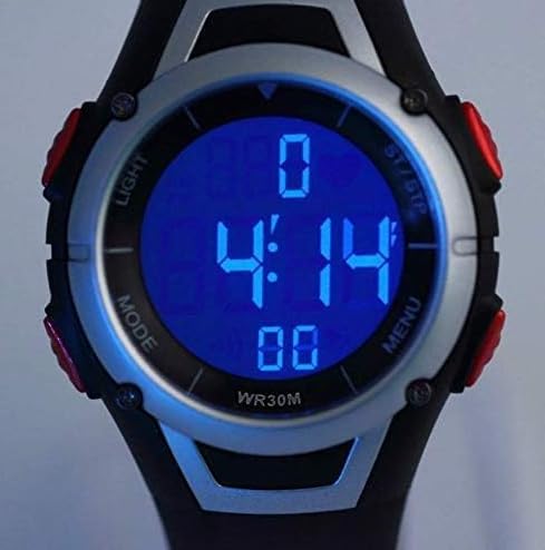 Reloj con monitor de frecuencia cardíaca con correa para el pecho, pantalla digital, monitor de fitness para correr, gimnasio, entrenamiento