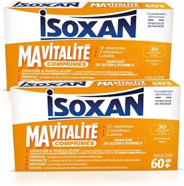 Isoxan Ma vitalité 60 ans et plus Energie, mémoire et immunité 30...