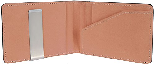 GPCT Bifold [Synthetic Leather] ID Wallet W/Money Clip for Men/Boys. Compact [Lightweight] Built in 4 Card Clots & Keeps Everything Organized/Nearby [Orange]2