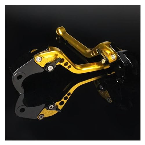 JBPIHZT Kupplungs Für Triumph Trident 660 2021 2022 2023 2024 Motorradzubehör Kurzer, Langer, Verstellbarer Bremskupplungshebel Bremshebel(Gelb,177 mm)
