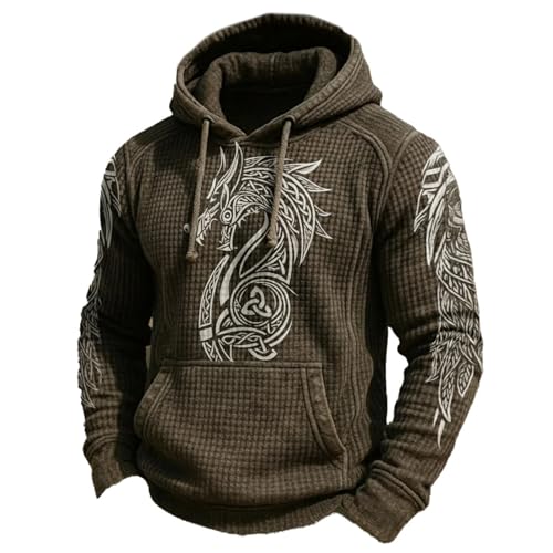Sweatshirt homme col montant zippé en maille tricotée épaisse