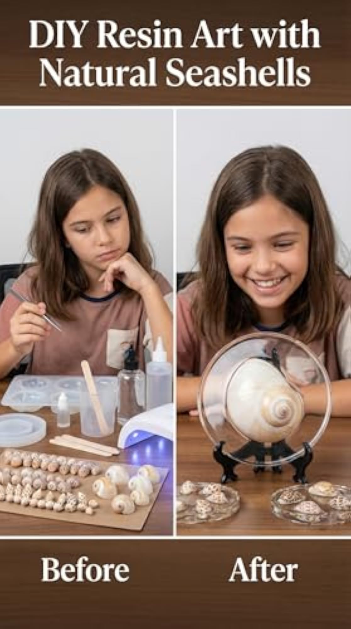 Natural Rameswaram Shells Combo Pack, 100 Pieces