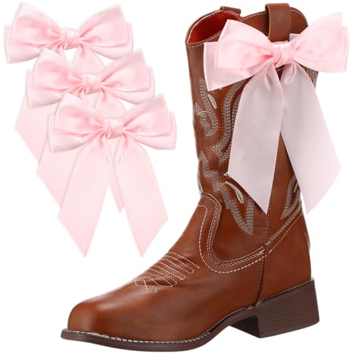 Accessoires bricolage pour fête mariage et clips chaussures nœud rose satin