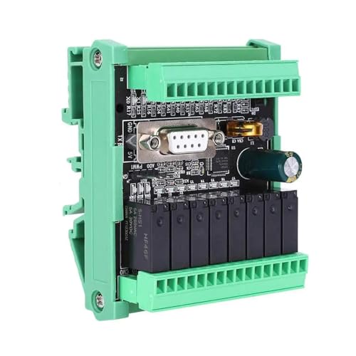 Placa industrial FX2N-20MR-232, salida relé, CC 24 V con analógico 2AD 0-10 V para control fluido 2