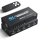 [Upgrade] NEWCARE 4K@60Hz HDMI Switch 5 in 1 Out with Type-C Charging Cable, HDMI Switcher with IR Remote,5 Port HDMI Selector Box Support HDMI 2.0, Compatible with TV PS5/4 Xbox Laptops PC Projector