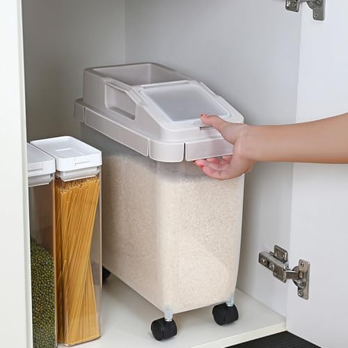 Distributeur 20lb de riz et céréales d'avoine avec tasse doseuse - 3
