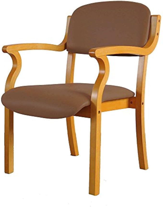 Welfare Facility Chair (Set of 2) Salome Seat: Synthetic Leather Beige 14110