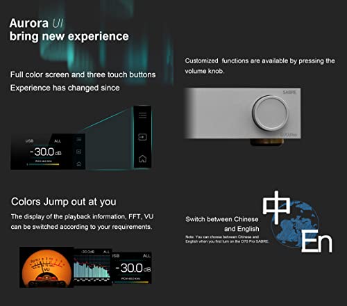 Image of Topping D70PRO Sabre DAC ES9039SPRO XU316 Bluetooth 5.1 LDAC Aurora UI Colour Display RCA & XLR Output HiFi Decoder with Remote Control(Black)