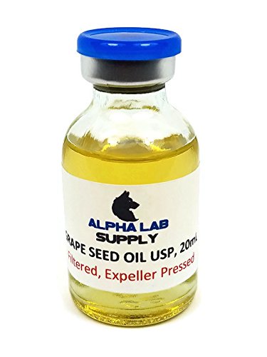 Grape Seed Oil 100% Sterile Filtered USP GRADE 20mL - 3 PACK (60mL TOTAL)