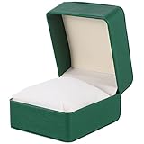 Una sola caja de reloj ranura hecha de materiales de cuero de PU de alto grado, la caja de reloj es duradera con aspecto delicado