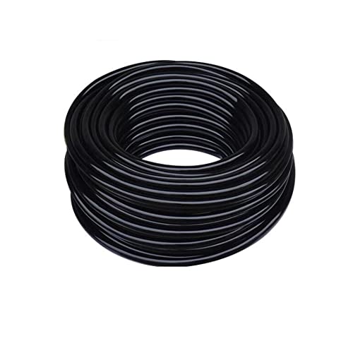 Junzhida Pneumatic Tubing Pipe 1/4" Od Clear Air Compressor Pu Line Hose Tube For Water Fluid Transfer 10Meter 32.8Ft，Black #TOP30